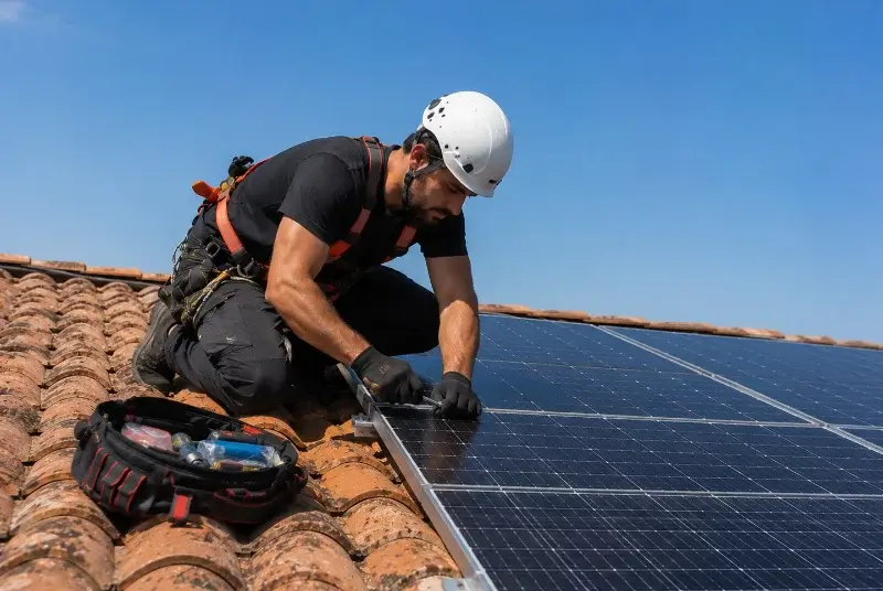 Maintenance et monitoring de panneaux solaires à Saint-Julien-sur-Bibost