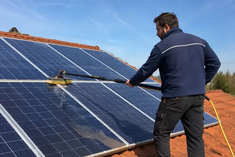 Nettoyage et entretien de panneaux solaires à Saint-Julien-sur-Bibost